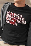 MMIW MISSING & MURDERED INDIGENOUS WOMEN RED HAND T-SHIRT - Indigenous Merch