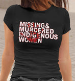 MMIW MISSING & MURDERED INDIGENOUS WOMEN RED HAND T-SHIRT - Indigenous Merch