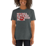 MISSING & MURDERED IINDIGENOUS WOMEN RED HAND T-SHIRT - Indigenous Merch